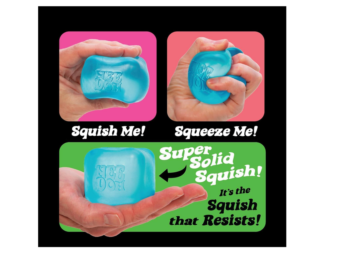 NeeDoh Nice Cube for ADHD Focus – Sensory Fidget Toy for Concentration & Calm Mind