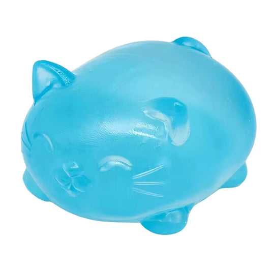 Assorted NeeDoh Cat sensory fidget toys in multiple colors for stress relief and collectible play