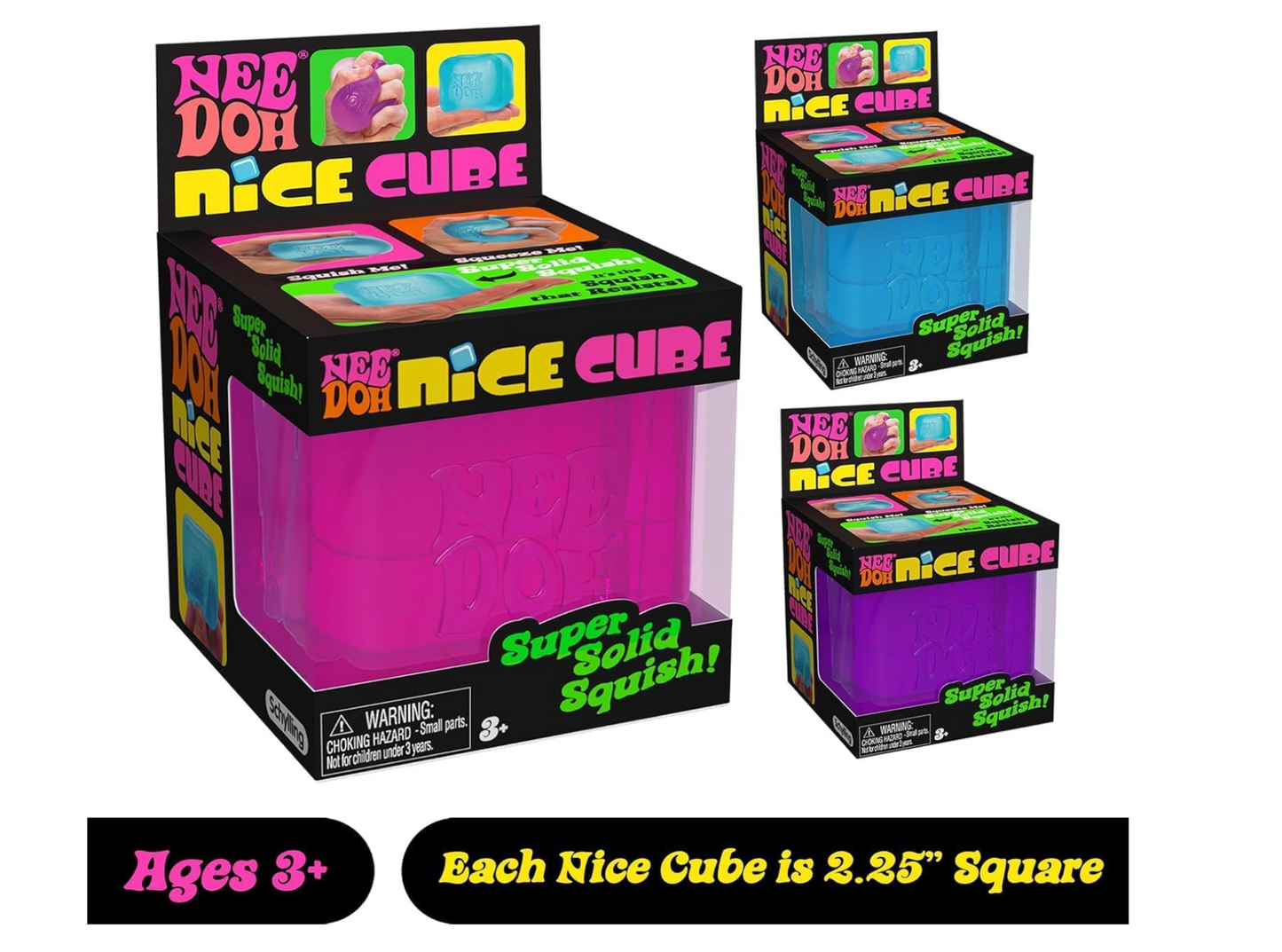 NeeDoh Nice Cube for ADHD Focus – Sensory Fidget Toy for Concentration & Calm Mind