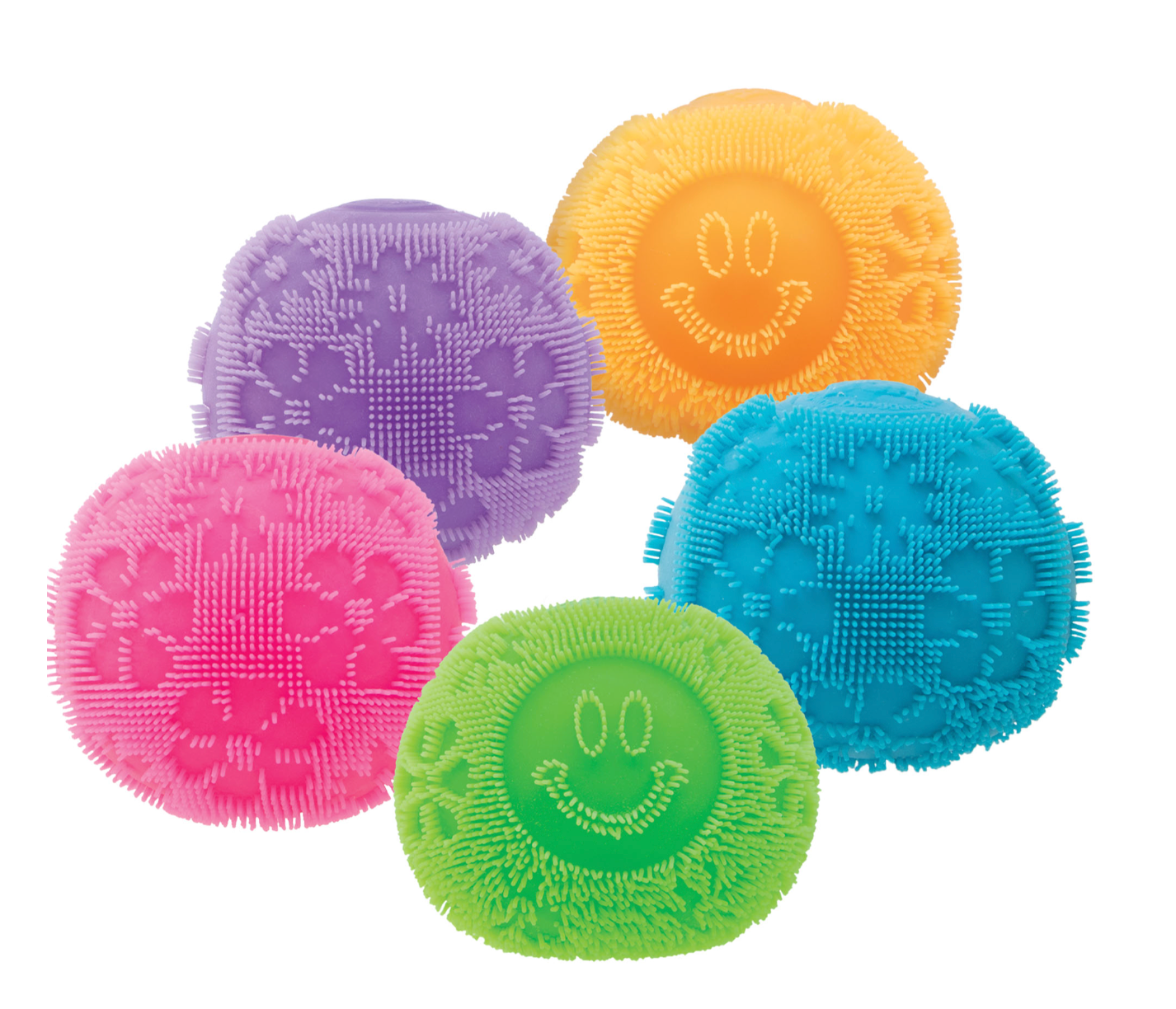 NeeDoh Fuzz Ball Flower Power | Velvet Sensory Fidget Toy