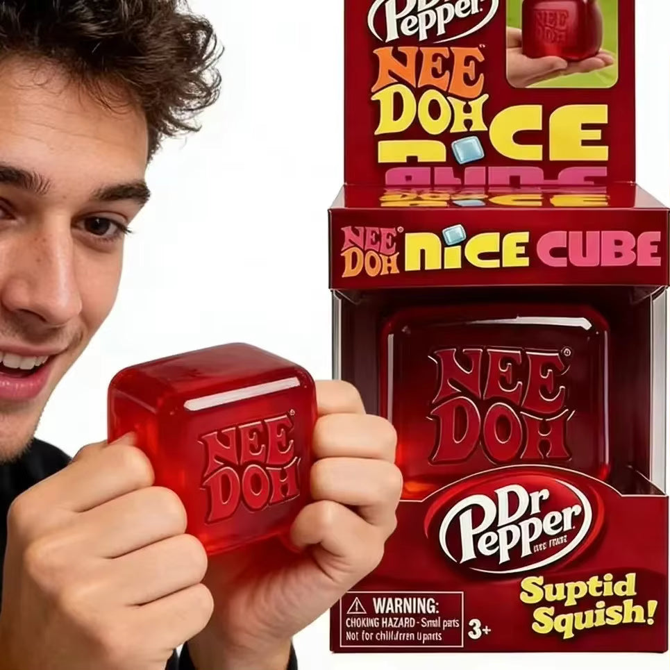 NeeDoh Dr Pepper Nice Cube Limited Edition Squeeze Toy needoh-dr-pepper-nice-cube-limited-edition-squeeze-toy