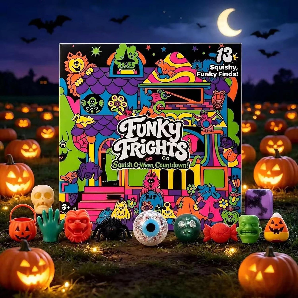 NeeDoh Funky Frights Squish-O-Ween 13-day countdown box