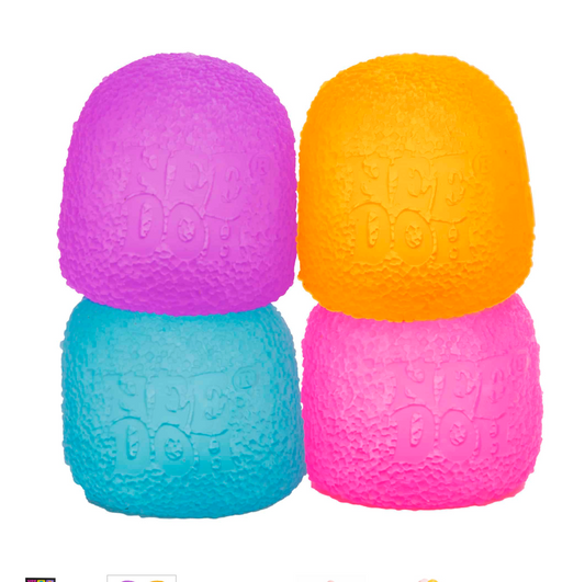 close up of NeeDoh Gumdrop textured sensory fidget toy showing bumpy surface for tactile stimulation