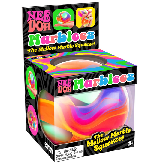 NeeDoh Marbleez multi-color groovy glob sensory fidget toy for stress relief and focus