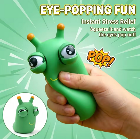 Schylling NeeDoh Panic Pete anxiety squeeze toy with eyes, nose, and ears popping out
