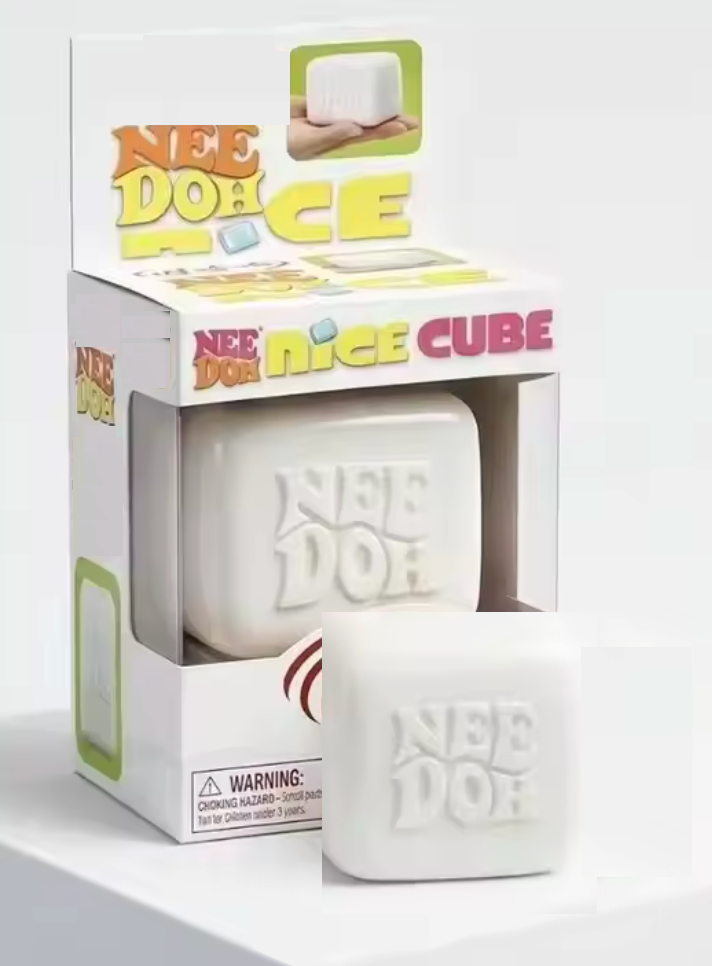Rarest NeeDoh Nice Cube prototype packaging in White Colour